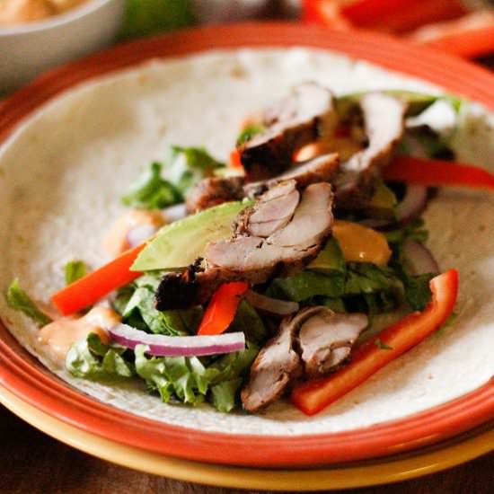 Southwest Grilled Chicken Wraps