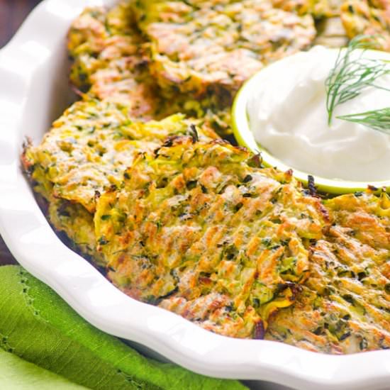 Baked Zucchini Fritters