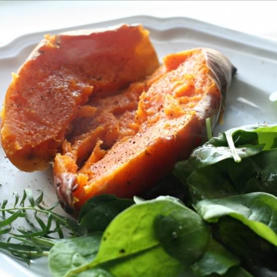 Perfectly Baked Sweet Potatoes