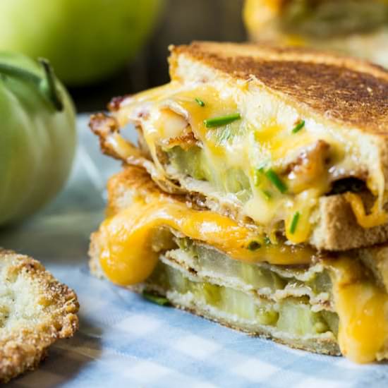 Fried Green Tomato Grilled Cheese