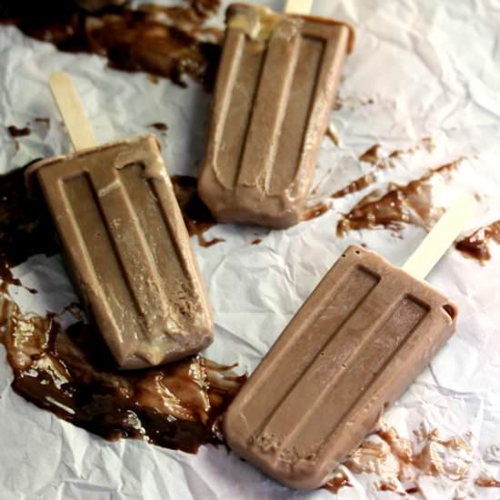 Dulce de Leche Choc Pudding Pops