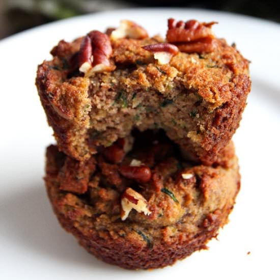 Coconut Flour Zucchini Muffins