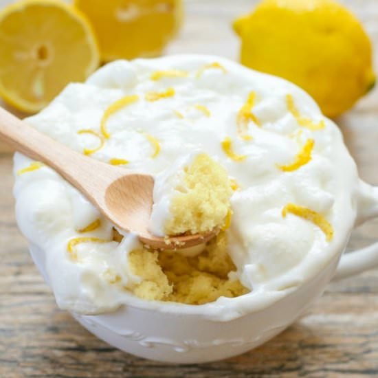 Lemon Cloud Mug Cake