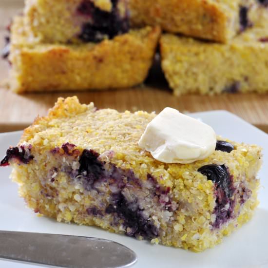 Blueberry Quinoa Cornbread