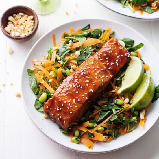 Simple Hoisin Glazed Salmon