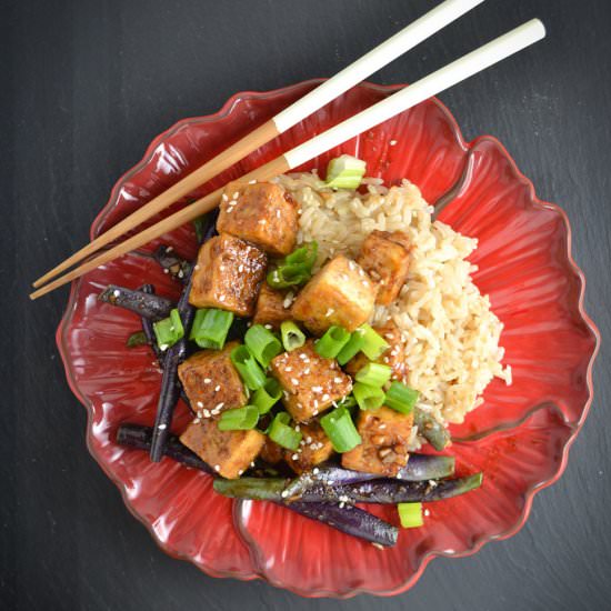 Mongolian Tofu & Green Beans