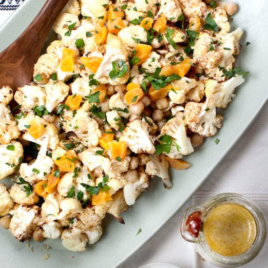 Curried Cauliflower and Chickpeas