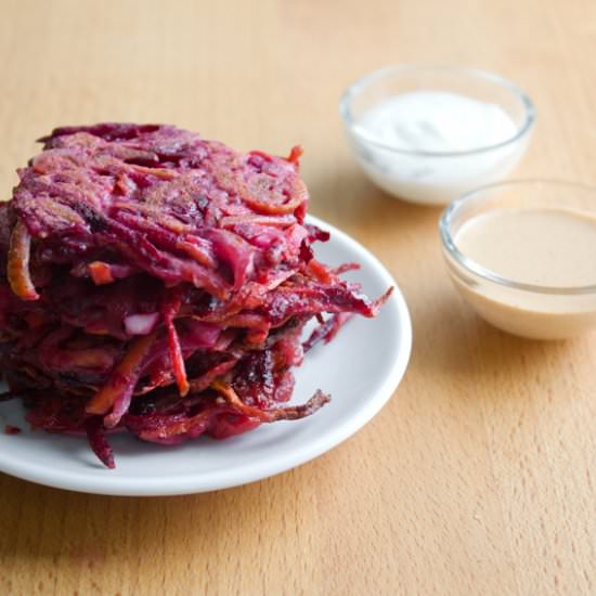 Carrot-Beet Latkes