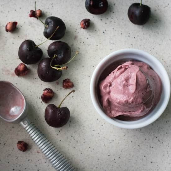Cherry Chocolate Banana Ice Cream
