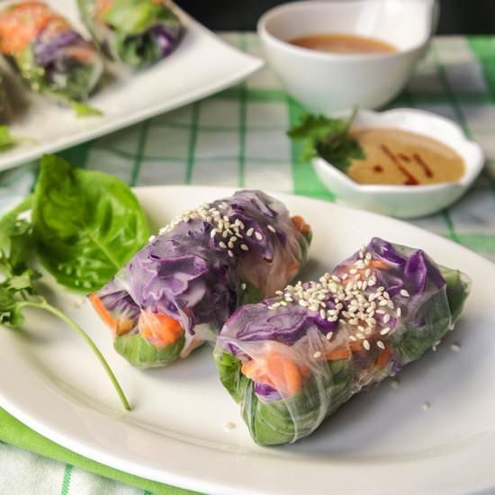 Fresh Spring Rolls with Shrimp