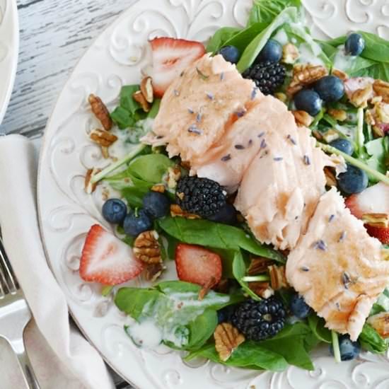 Salmon with Lavender Honey