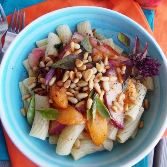 Nectarine and Basil Pasta