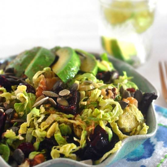 Brussel Sprouts and Beets Salad