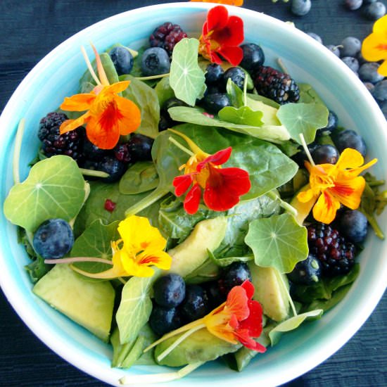 Edible Flowers Salad