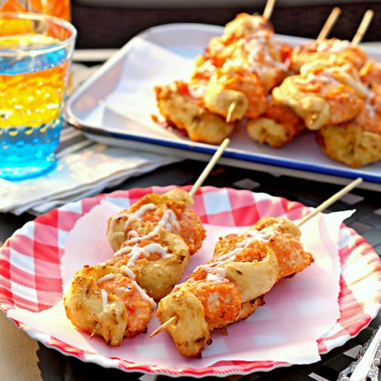 Chicken Parmesan Sub Skewers