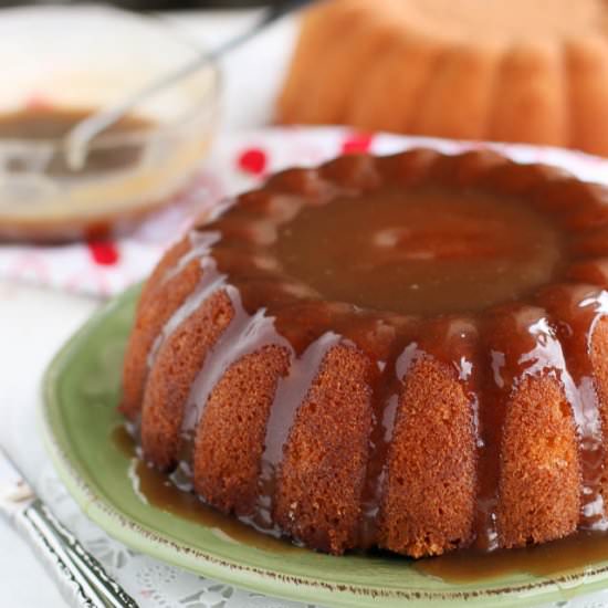 Rum Cake with Rum Butter Sauce