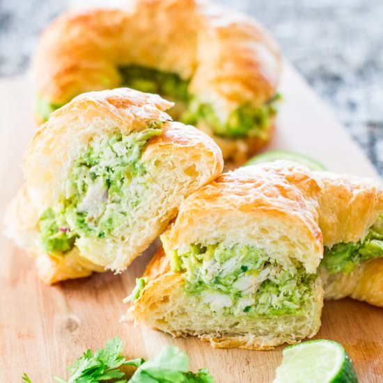 Avocado Chicken Croissants