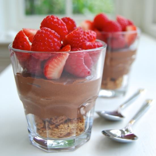 Chocolate & Berry Cheesecake Cups