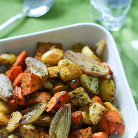 Roasted Root Vegetables with Thyme