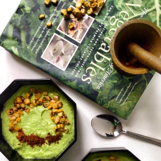Chilled Edamame Gazpacho
