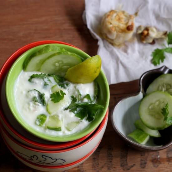 Tzatziki Dip with Roasted Garlic
