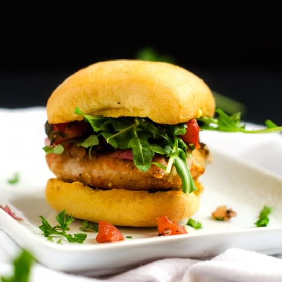 Chicken Sliders with Tomato Chutney