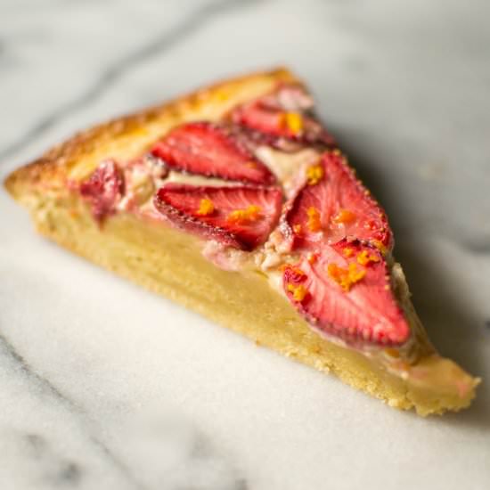 Strawberry Brioche Tart