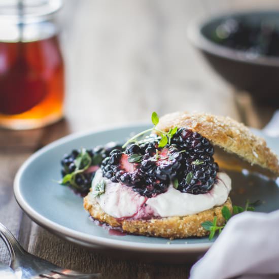 GF Ricotta Blackberry Shortcakes
