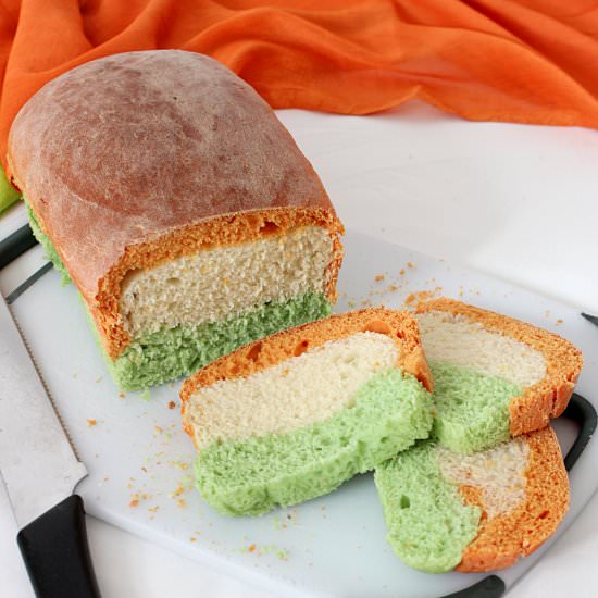Tiranga Bread (Tricolour Bread)