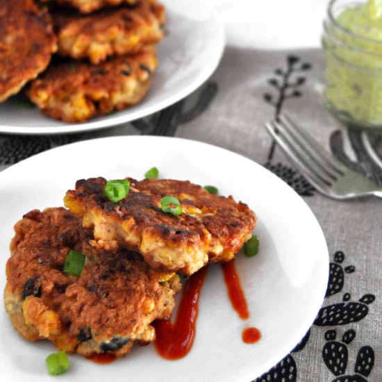 Corn and Bean Fritters