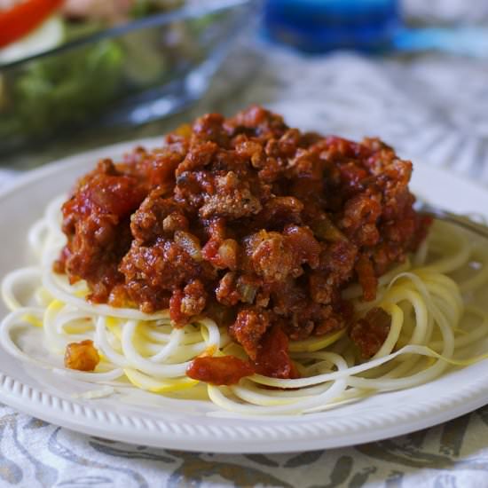 Gluten Free Turkey Bolognese
