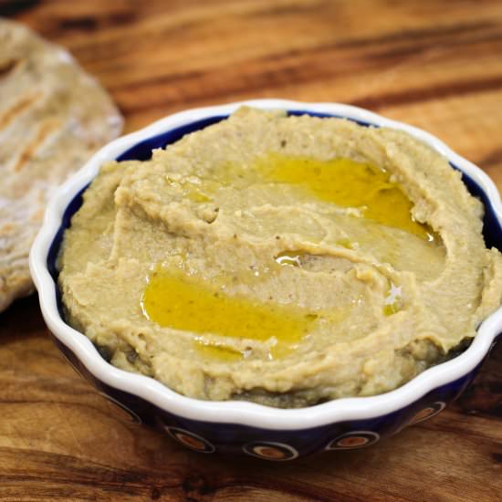 Roasted Eggplant And Chickpea Dip