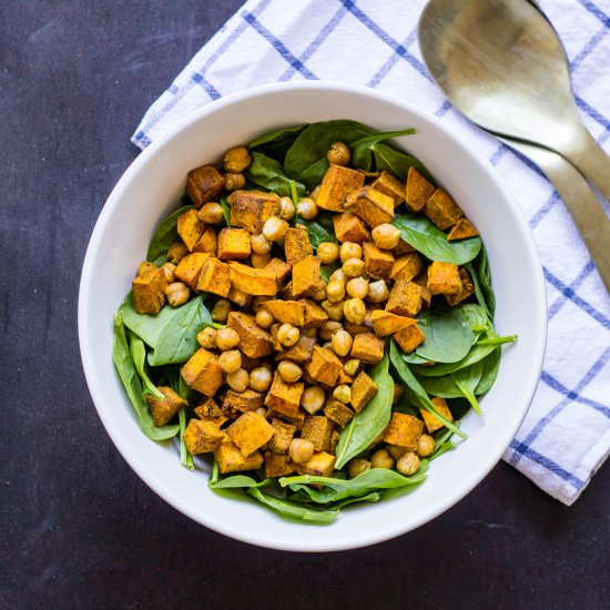 Roasted Pumpkin and Chickpea Salad