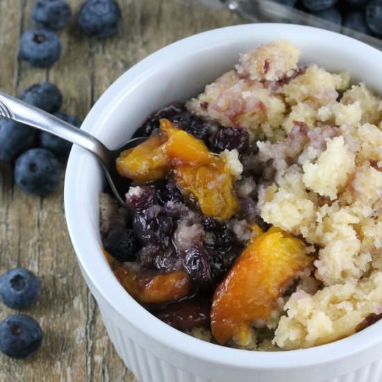 Blueberry-Nectarine Cobbler