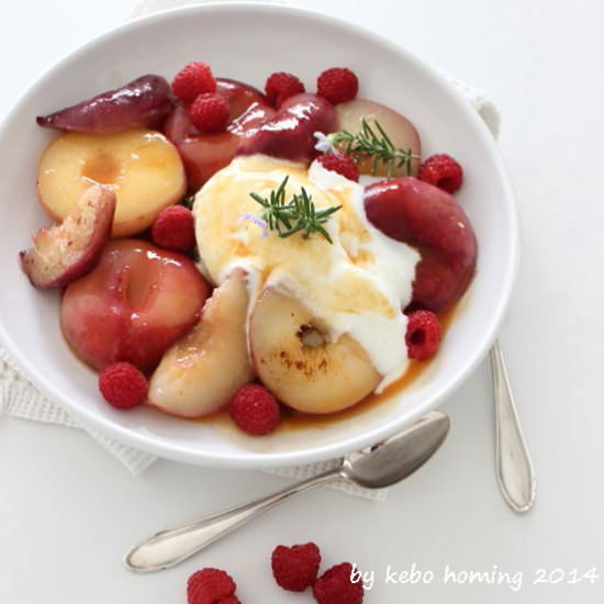 Caramelized Peaches