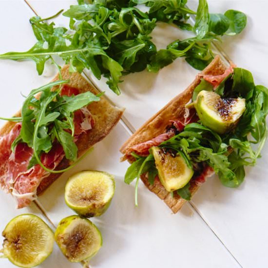 Toasted Figs and prosciutto