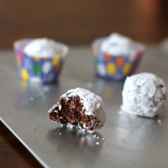 Peanut Butter Chocolate Poppers