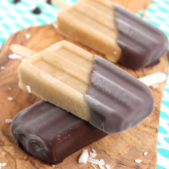 Almond Coconut Mocha Pops