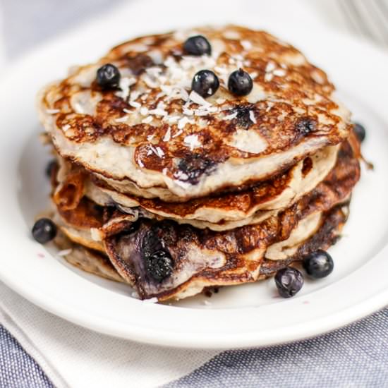 Banana Coconut Pancakes
