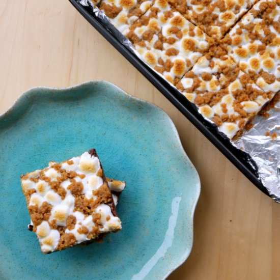 Mexican Dark Chocolate S’mores Bars