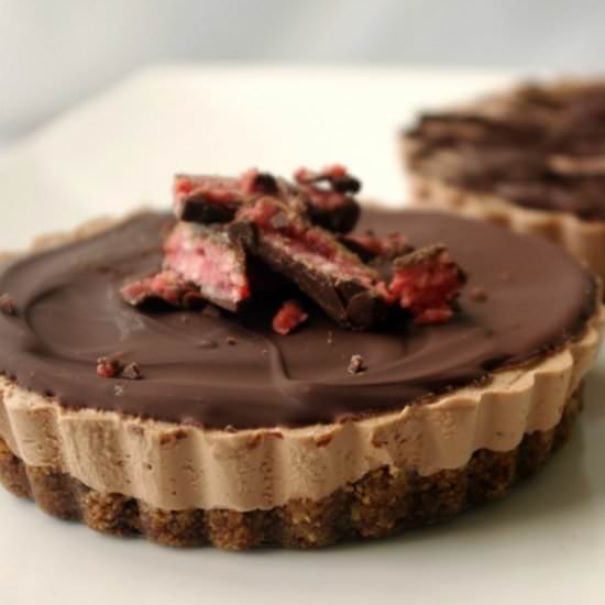 Cherry Ripe Ice-Cream Tart
