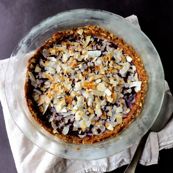 Cardamom Plum and Berry Tart