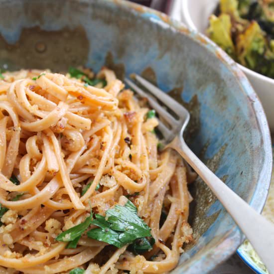 Lemon & Walnut Linguine