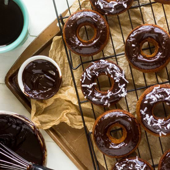 Baked Almond Joy Donuts