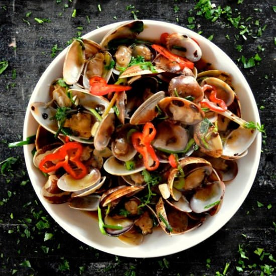 Fresh Clams in Black Bean Sauce