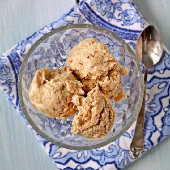 Vegan Peach Ice Cream