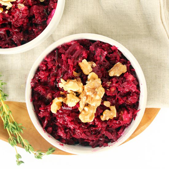 Thyme Beet Risotto