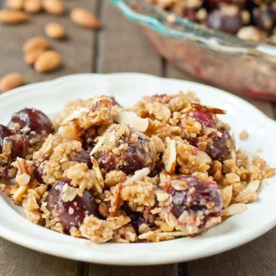Cherry Almond Crumble