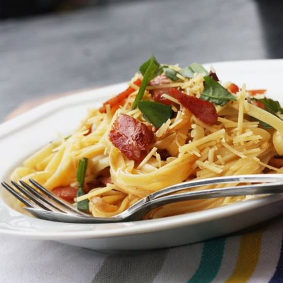 A really good pasta carbonara