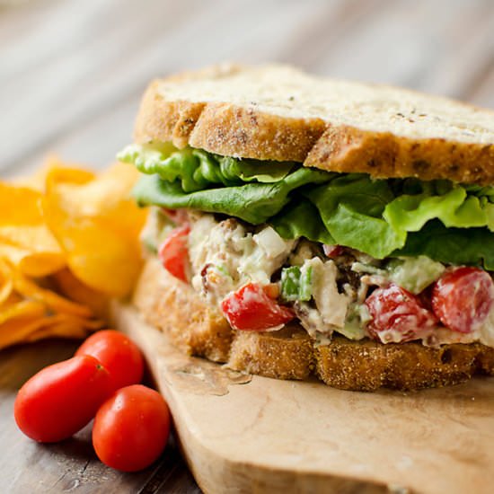 Ranch BLT Chicken Salad Sandwich